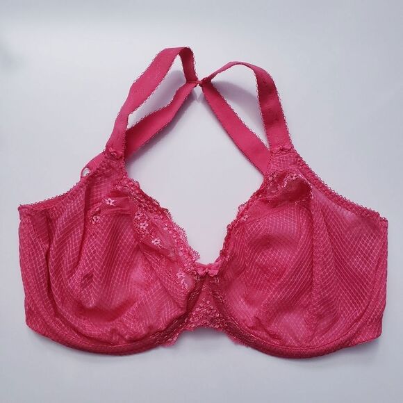 Elomi Honeysuckle Pink Charley Side Support Plunge Bra 32L - Picture 2 of 7